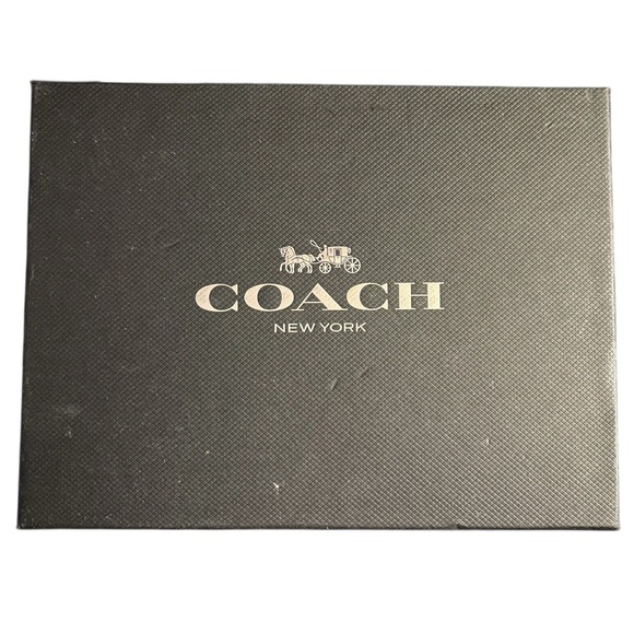 Coach F38655 Gold Metallic Signature Corner Zip With Stripe Wristlet Purse - Picture 13 of 16